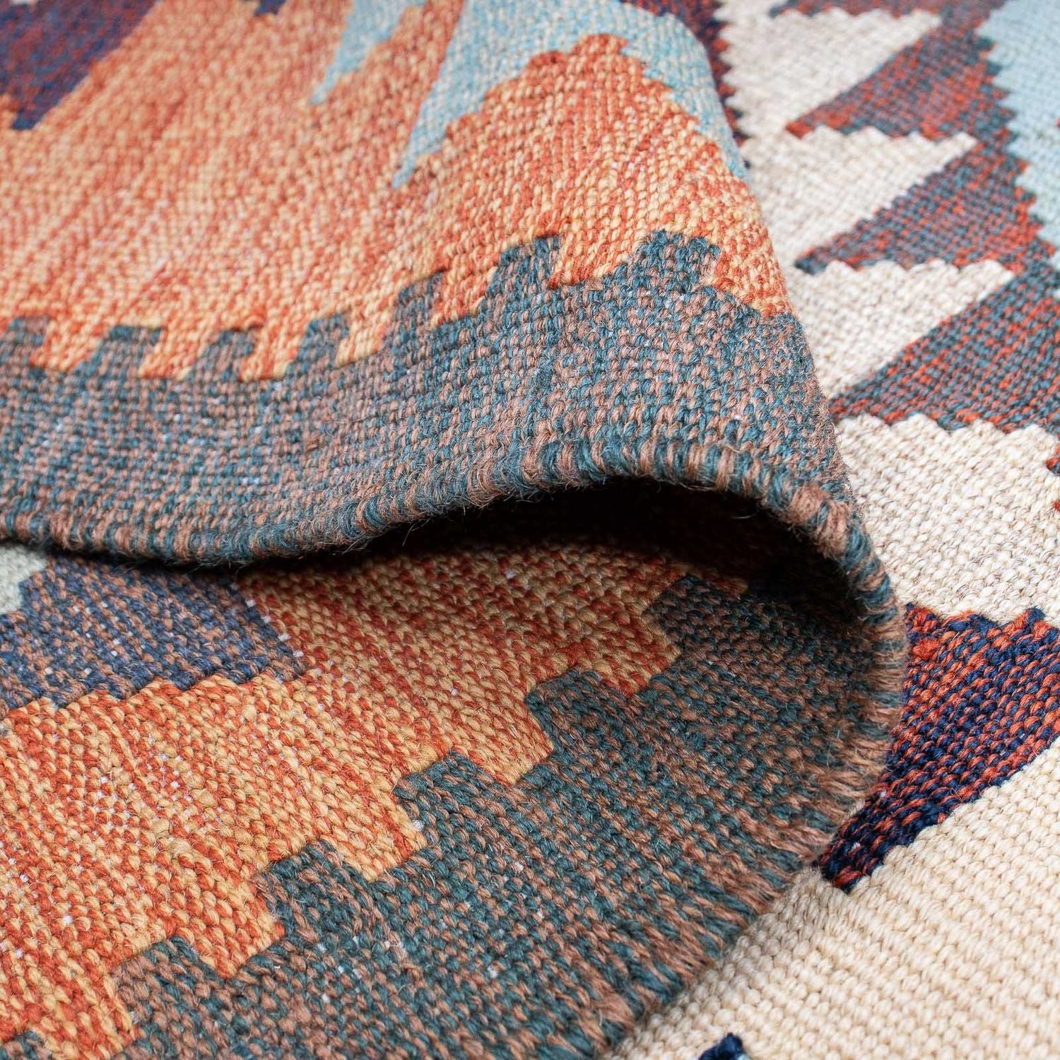 Tappeto Kelim - Tendenza - 203 x 146 cm - multicolore
