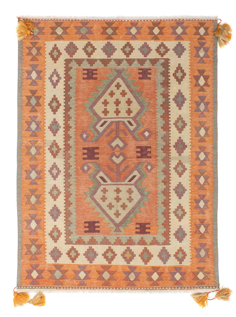Tappeto Kelim - Tendenza - 203 x 150 cm - multicolore