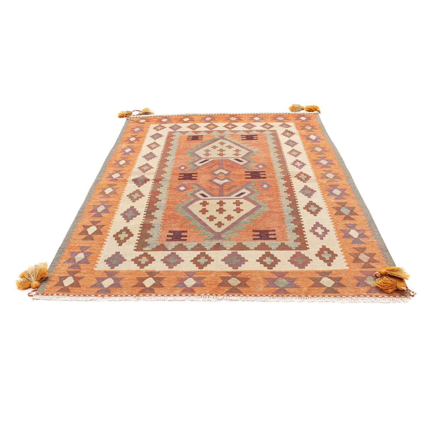 Tappeto Kelim - Tendenza - 203 x 150 cm - multicolore
