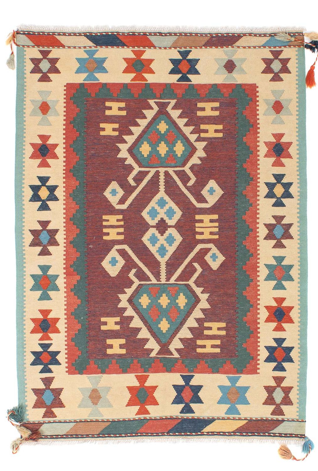 Tappeto Kelim - Tendenza - 181 x 121 cm - multicolore