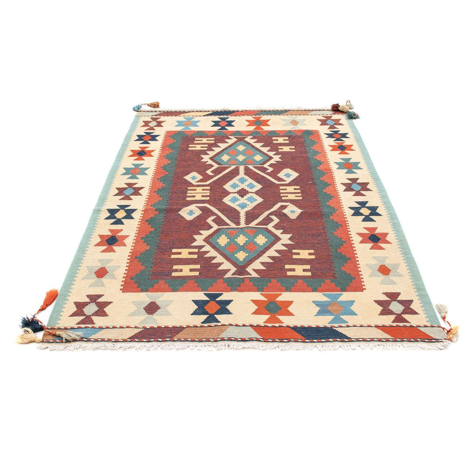 Tappeto Kelim - Tendenza - 181 x 121 cm - multicolore