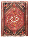 Shiraz Tappeto 127x167cm - Tappeto persiano - Rettangolo / Rosso scuro / 127 x 167 cm Rettangolo