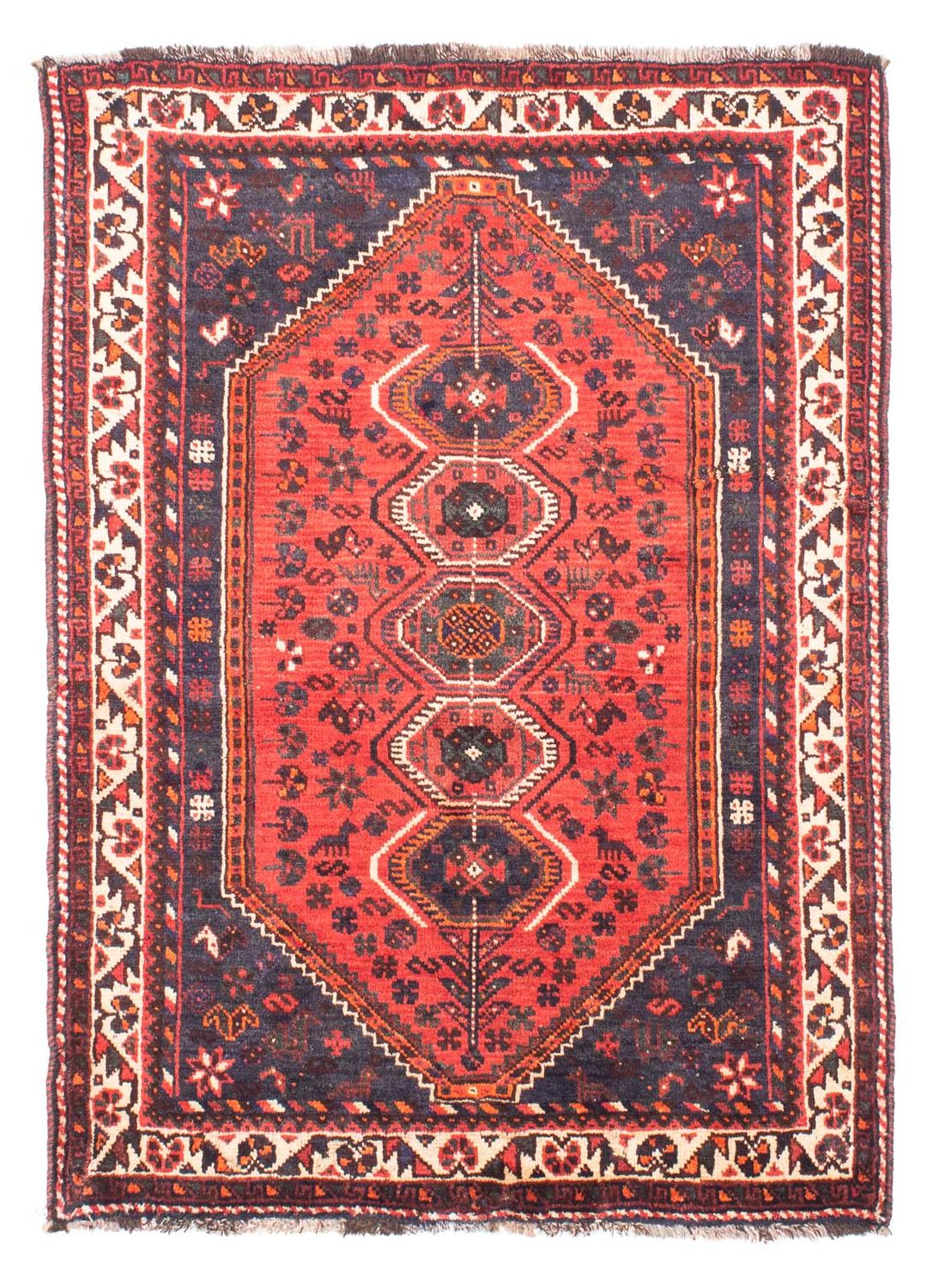 Tappeto Persero - Nomade - 155 x 116 cm - rosso scuro