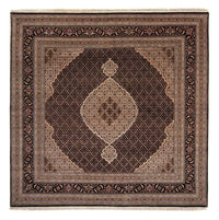 Tappeto Persero - Tabriz - 252 x 251 cm - blu scuro