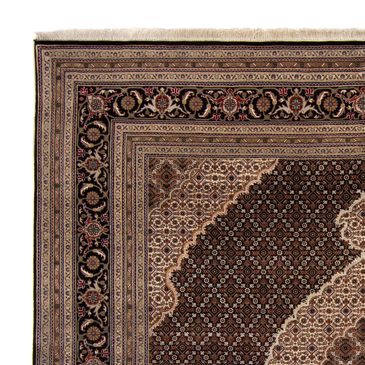 Tappeto Persero - Tabriz - 252 x 251 cm - blu scuro