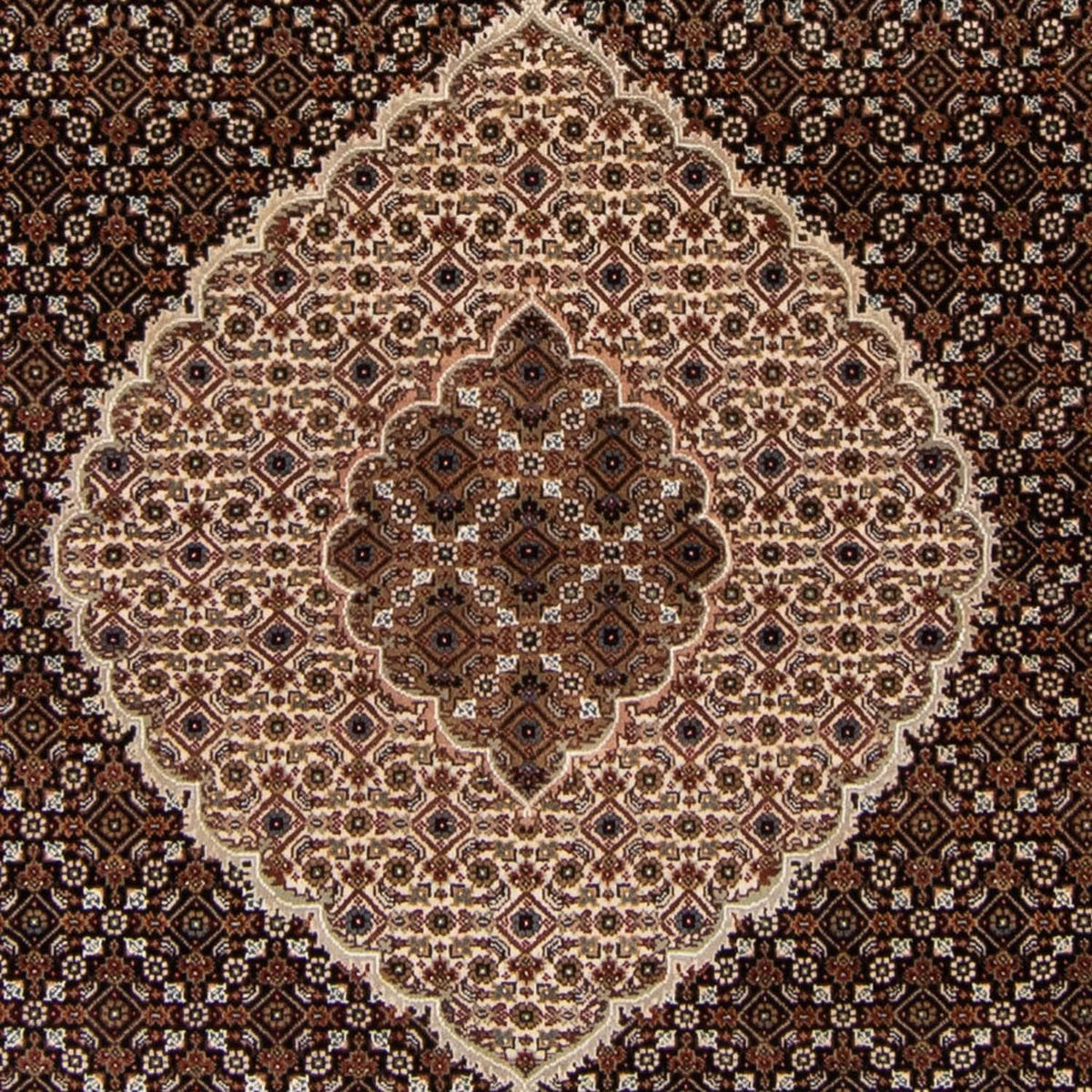 Tappeto Persero - Tabriz - 252 x 251 cm - blu scuro