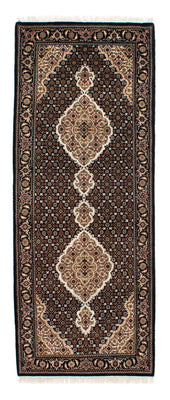 Tappeto corsia Tappeto Persero - Tabriz - 201 x 84 cm - blu scuro