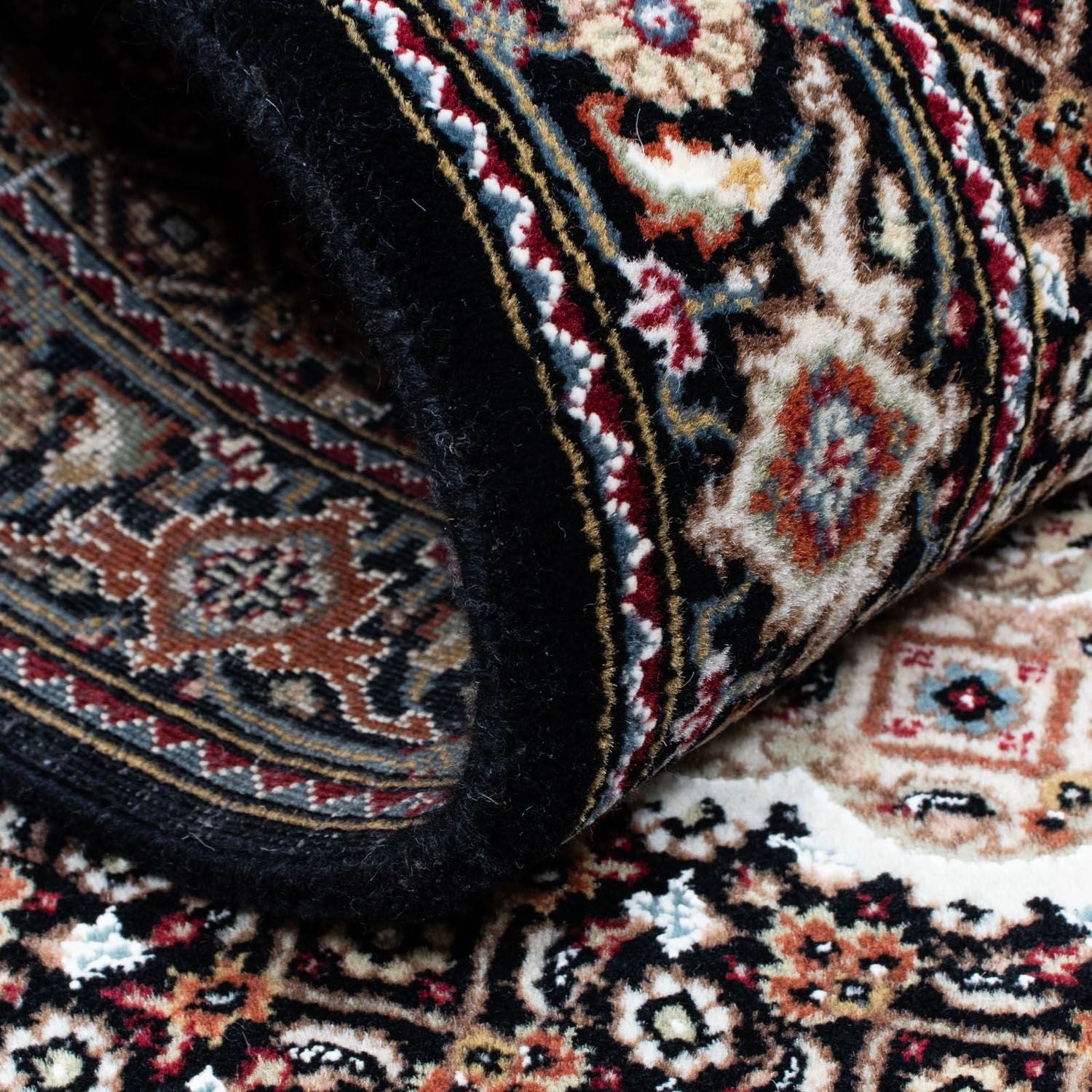 Tappeto corsia Tappeto Persero - Tabriz - 201 x 84 cm - blu scuro