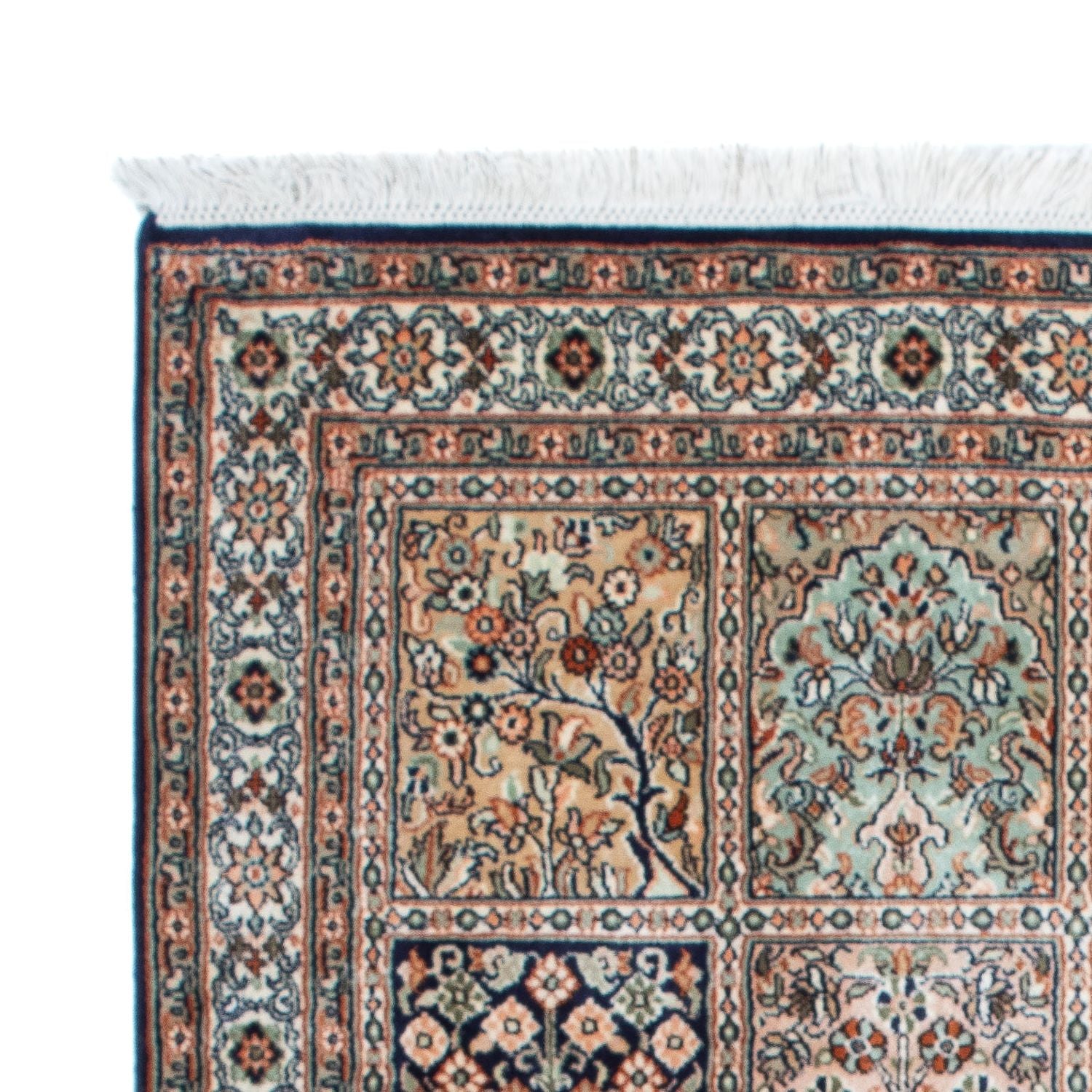 Tappeto di seta - Seta del Kashmir - 152 x 94 cm - multicolore