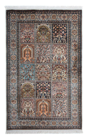 Tappeto di seta - Seta del Kashmir - 152 x 96 cm - multicolore