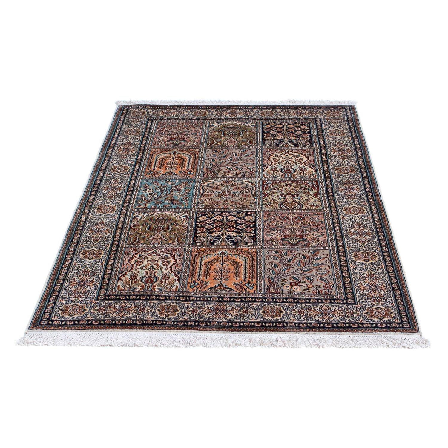 Tappeto di seta - Seta del Kashmir - 152 x 96 cm - multicolore