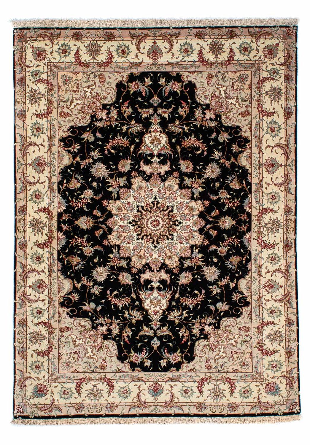 Tappeto Persero - Tabriz - 213 x 152 cm - blu scuro