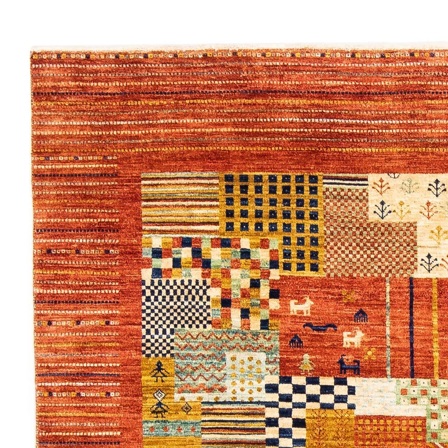 Tappeto Gabbeh - Loribaft Persero - 228 x 170 cm - ruggine