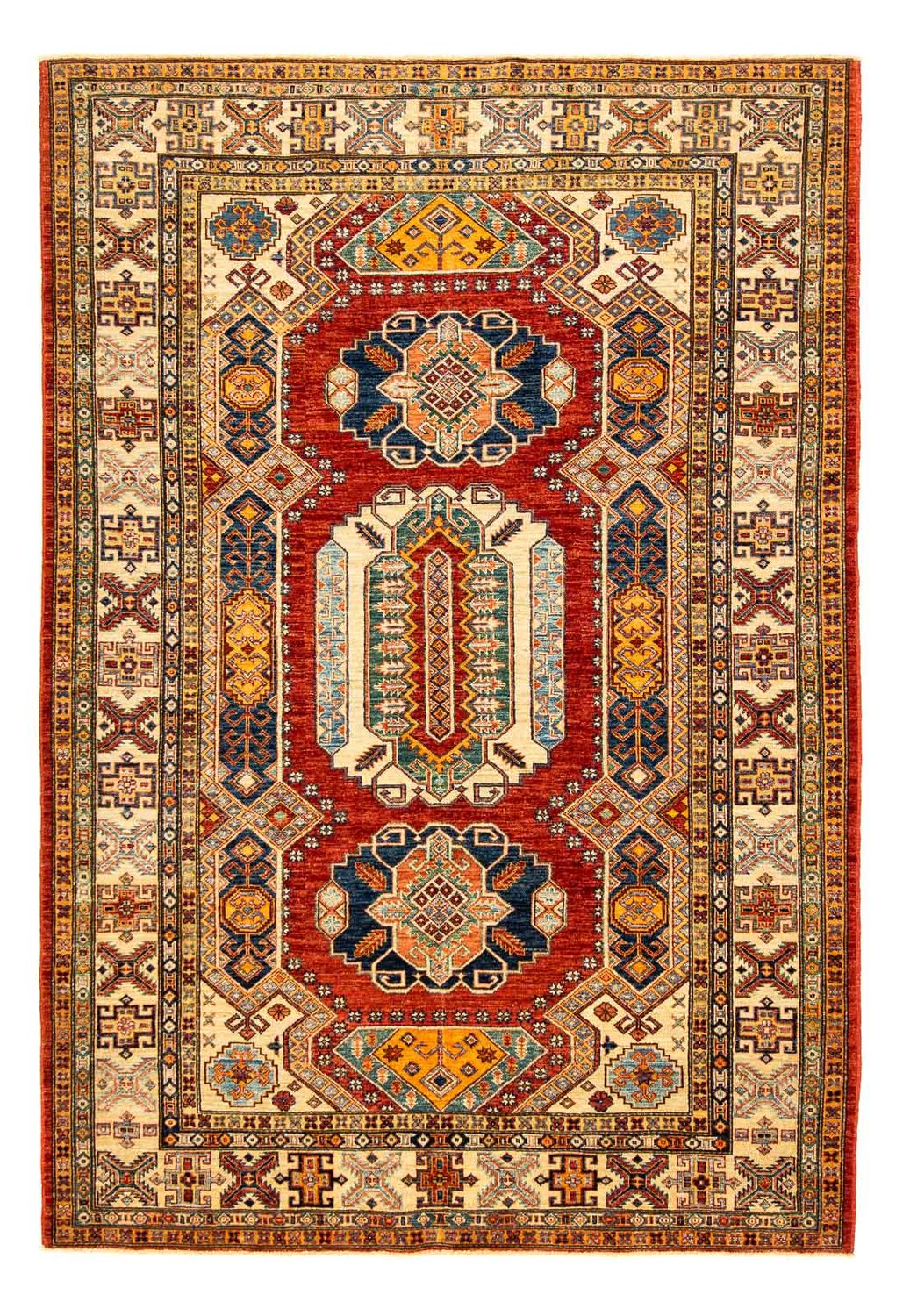 Tappeto Ziegler - Kazak - 261 x 184 cm - rosso scuro