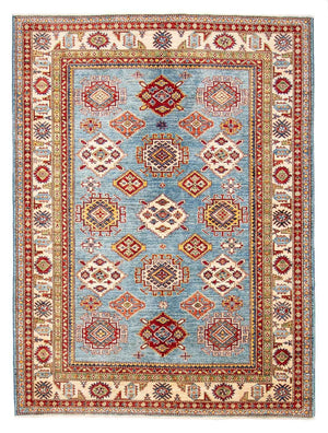 Tappeto Ziegler - Kazak - 233 x 184 cm - blu chiaro