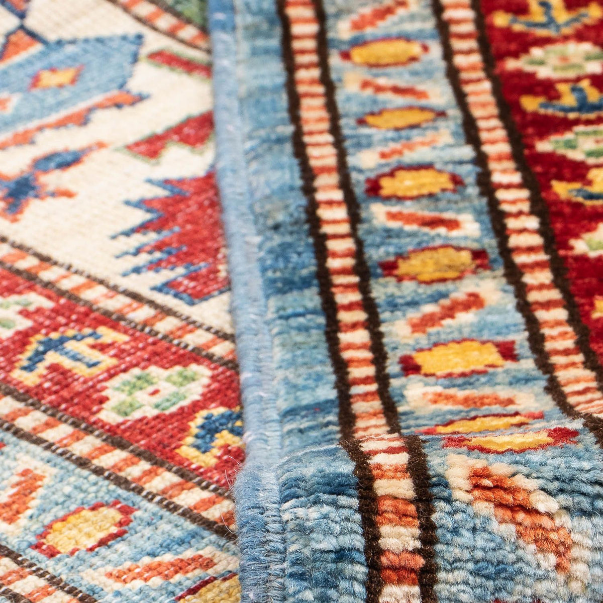 Tappeto Ziegler - Kazak - 233 x 184 cm - blu chiaro