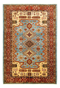 Tappeto Ziegler - Kazak - 271 x 184 cm - blu chiaro