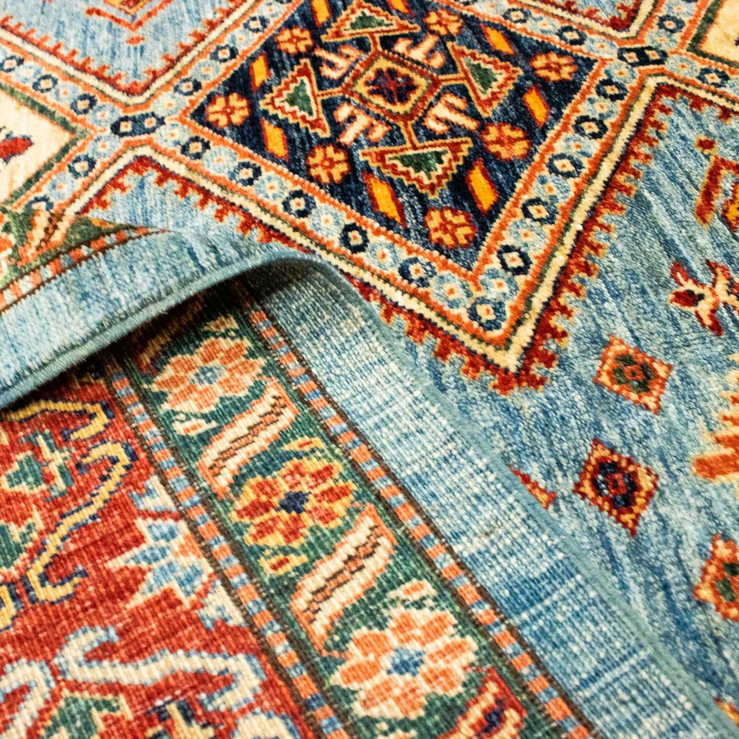 Tappeto Ziegler - Kazak - 271 x 184 cm - blu chiaro