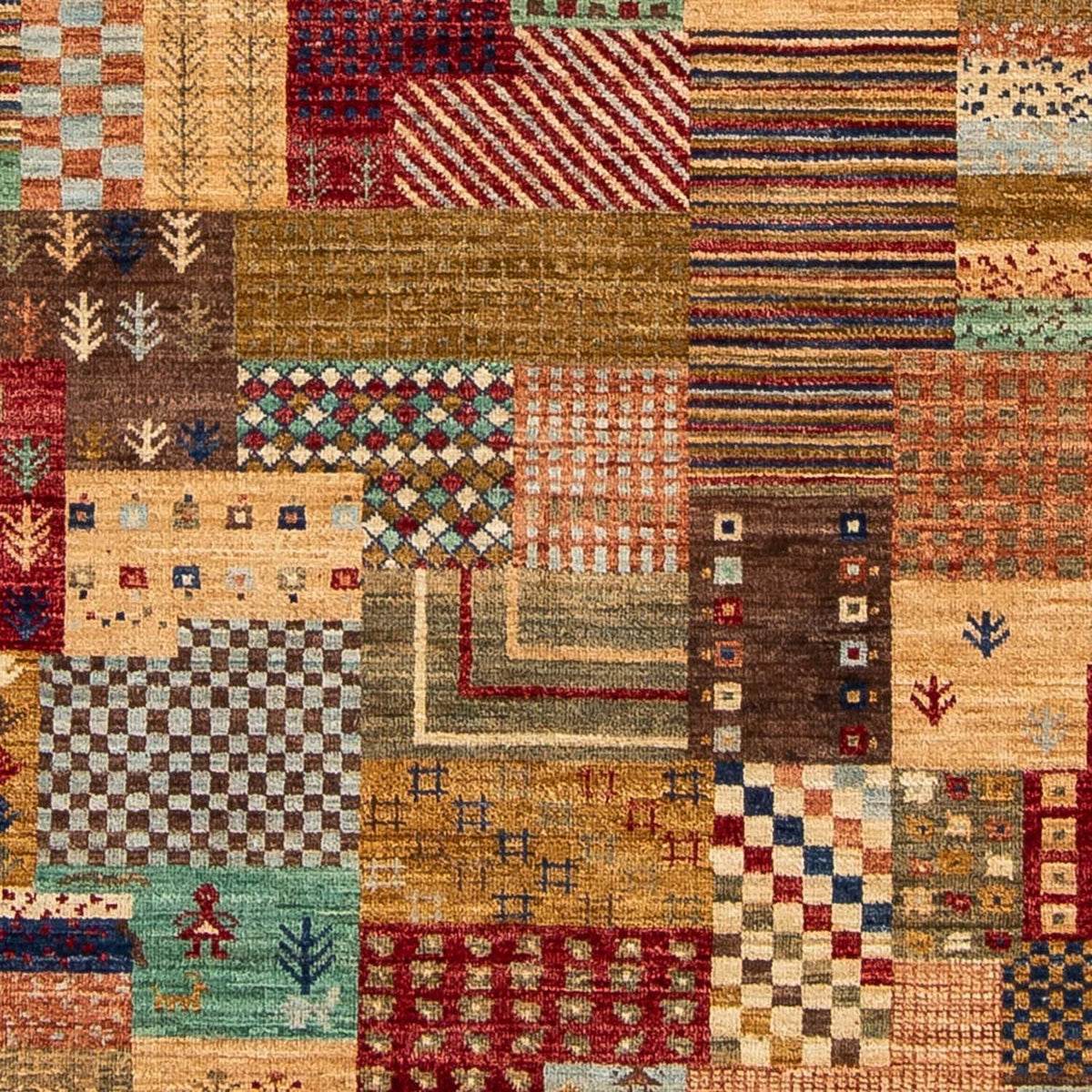 Tappeto Gabbeh - Loribaft Persero - 238 x 170 cm - marrone chiaro