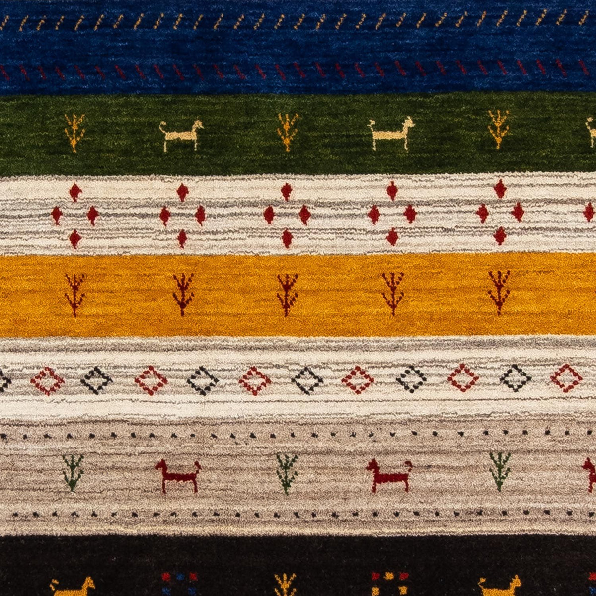 Tappeto Gabbeh - Loribaft Persero - 200 x 144 cm - multicolore