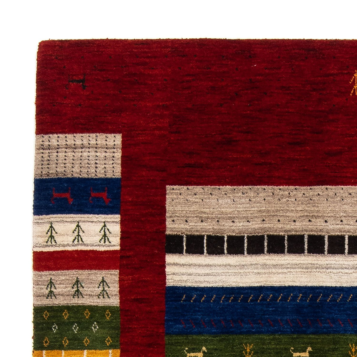 Tappeto Gabbeh - Loribaft Persero - 200 x 144 cm - multicolore
