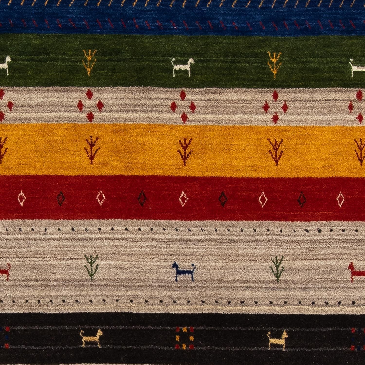 Tappeto Gabbeh - Loribaft Persero - 202 x 142 cm - multicolore