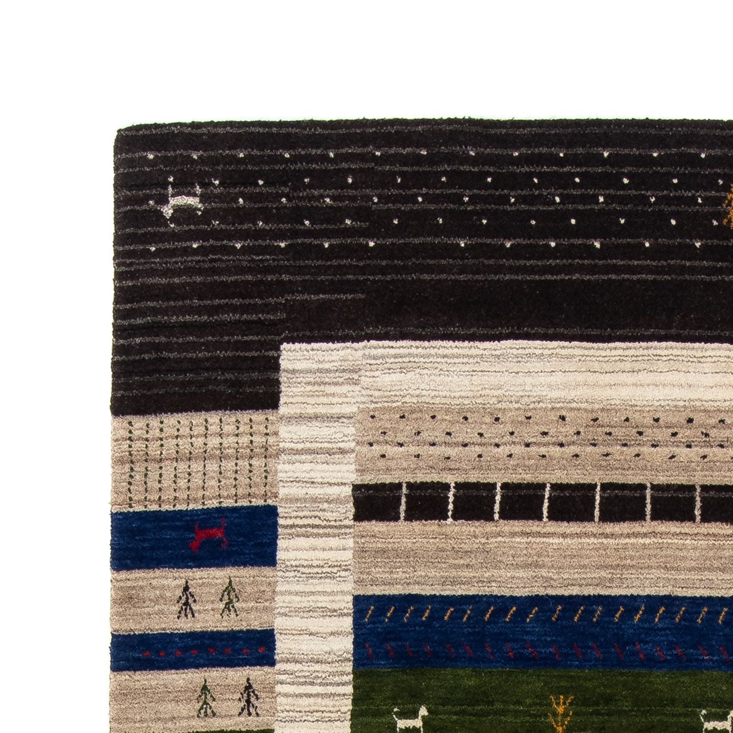 Tappeto Gabbeh - Loribaft Persero - 202 x 142 cm - multicolore