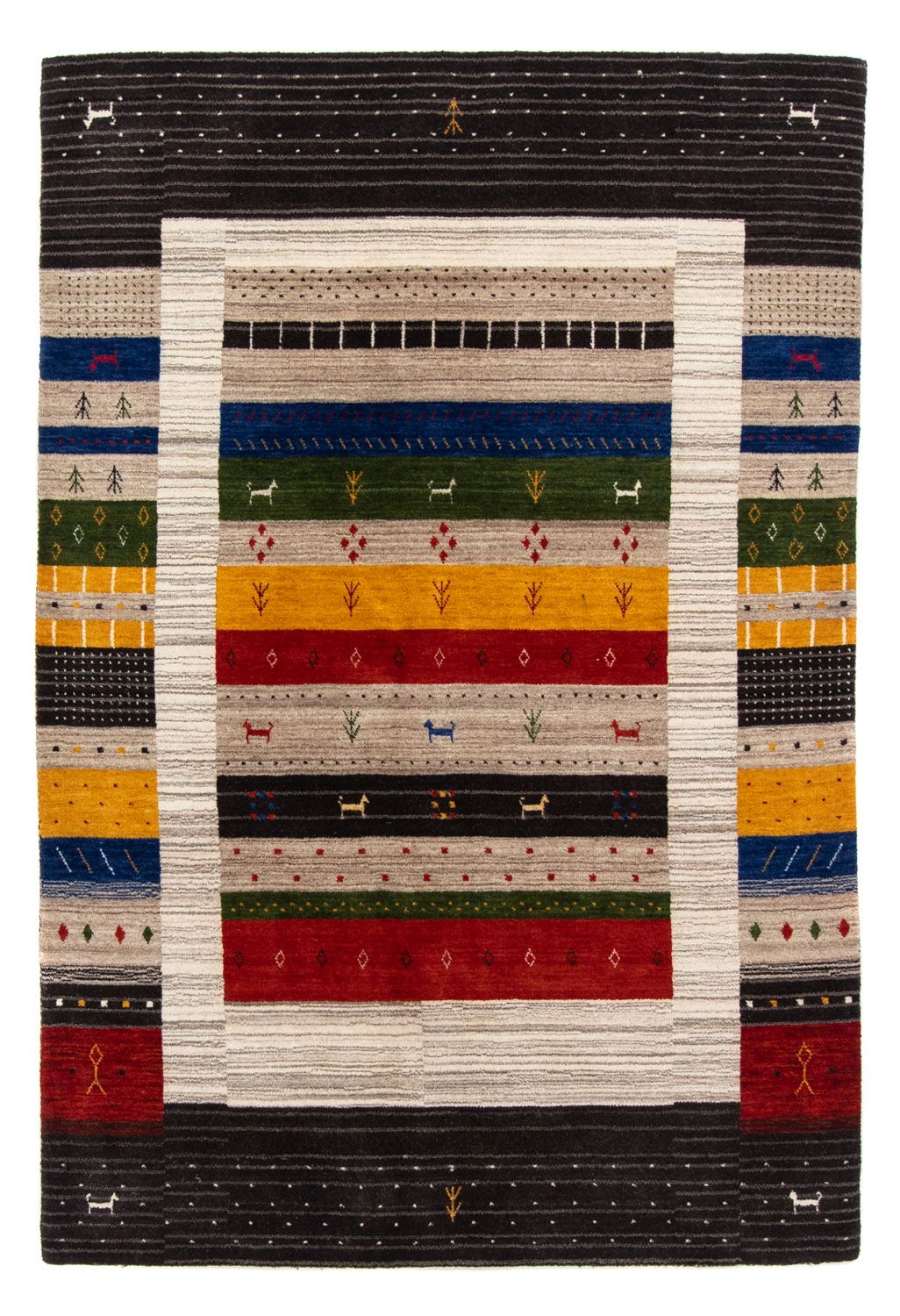 Tappeto Gabbeh - Loribaft Persero - 200 x 140 cm - multicolore
