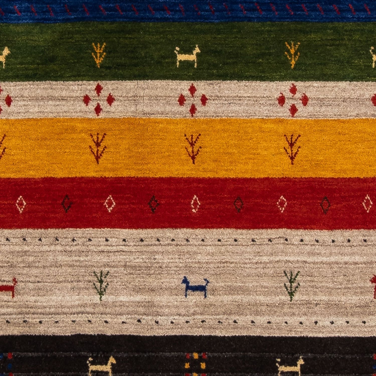 Tappeto Gabbeh - Loribaft Persero - 202 x 143 cm - multicolore
