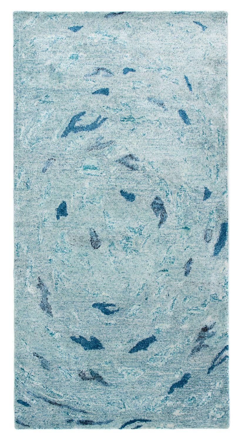 Tappeto di design - 140 x 70 cm - turchese