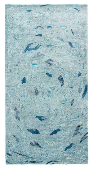 Tappeto di design - 140 x 70 cm - turchese