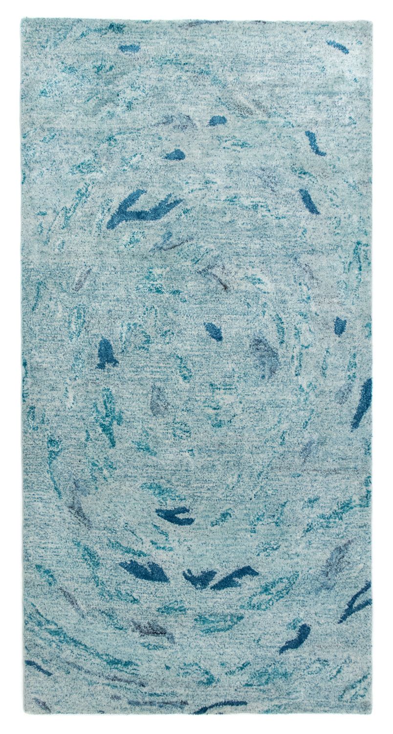 Tappeto di design - 140 x 70 cm - turchese