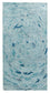 Tappeto di design - 140 x 70 cm - turchese