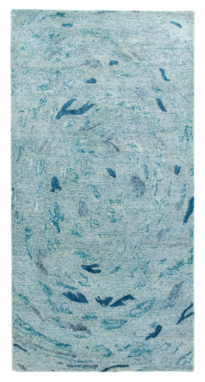 Tappeto di design - 140 x 70 cm - turchese