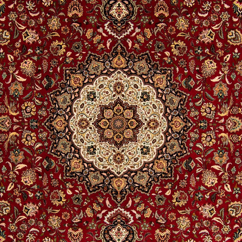 Tappeto Persero - Tabriz - Reale - 411 x 304 cm - rosso scuro