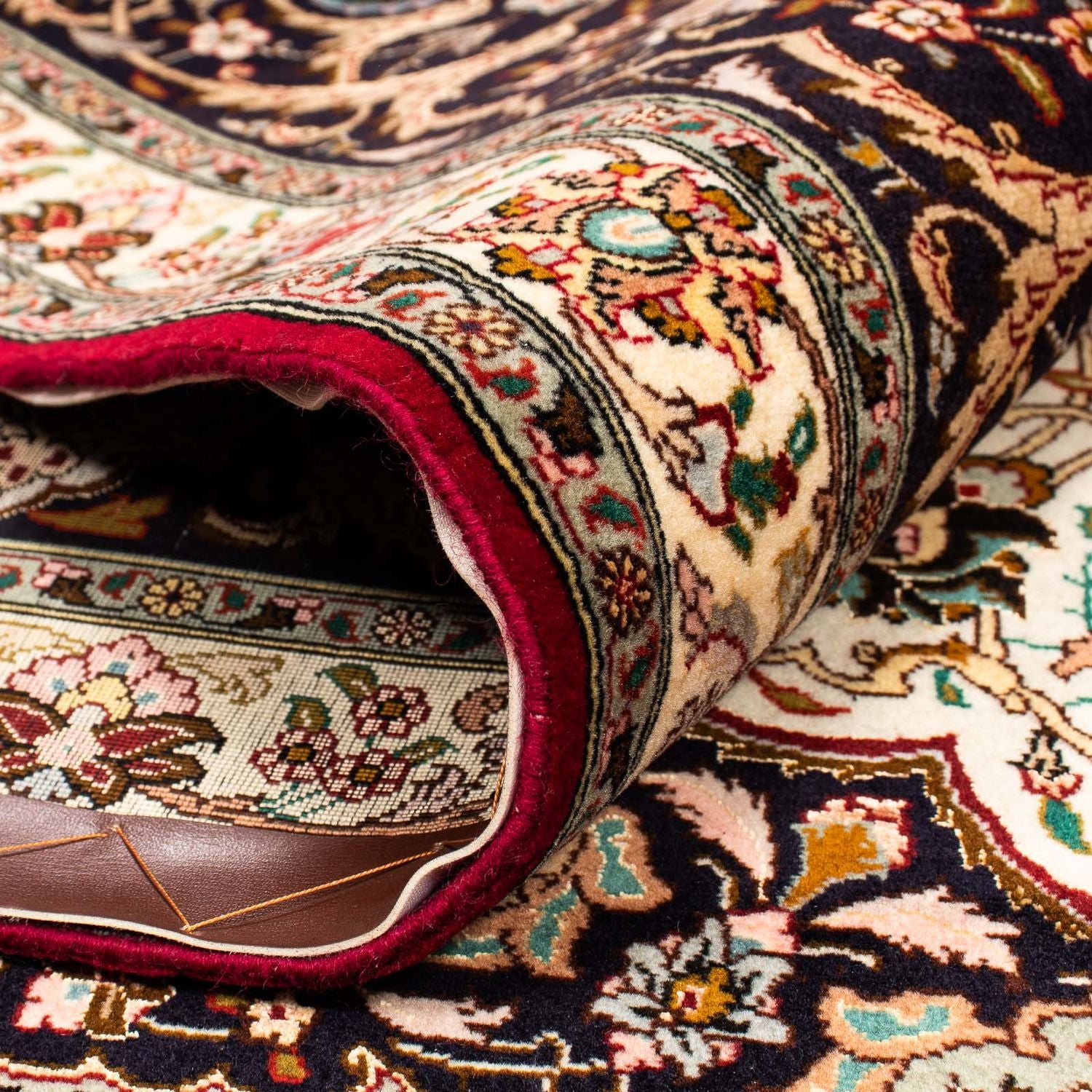 Tappeto Persero - Tabriz - Reale - 411 x 304 cm - rosso scuro
