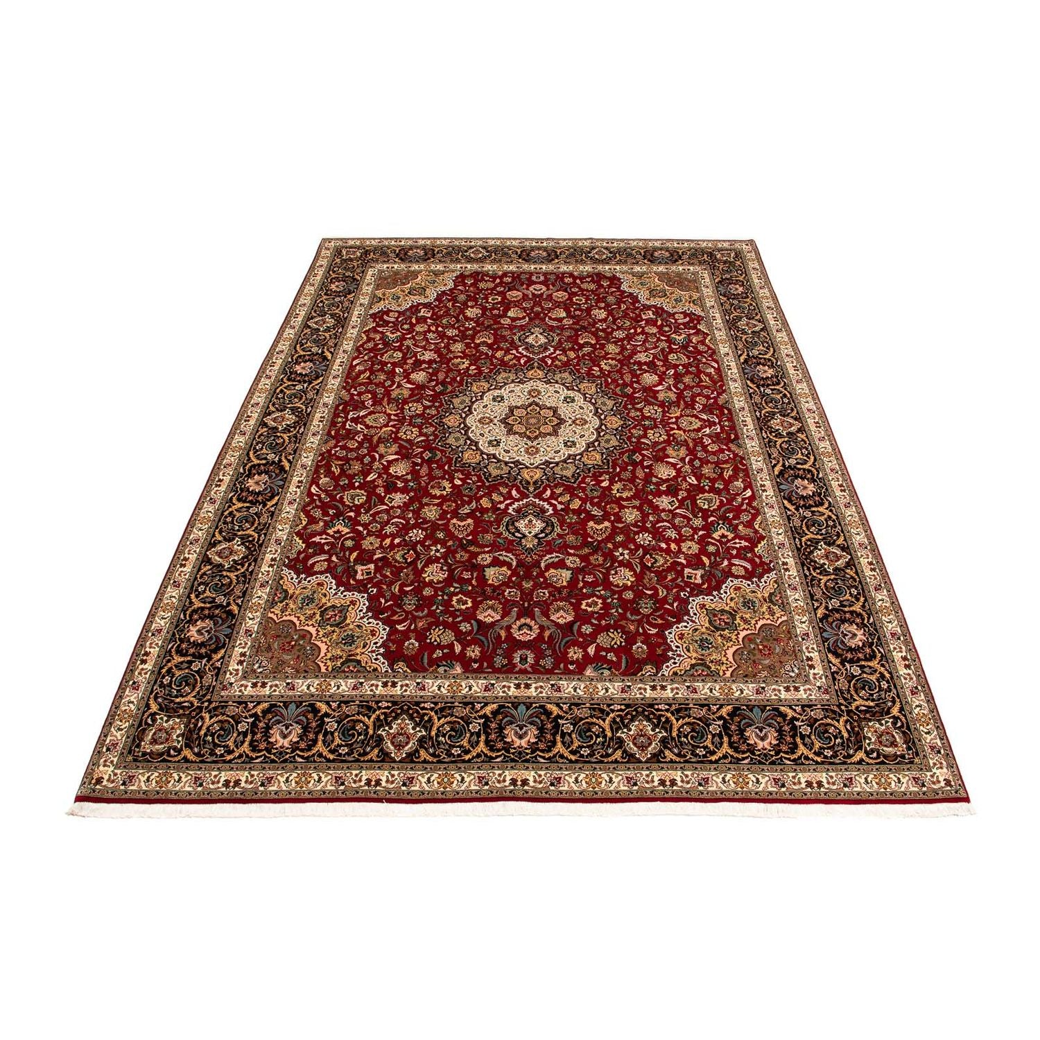 Tappeto Persero - Tabriz - Reale - 411 x 304 cm - rosso scuro