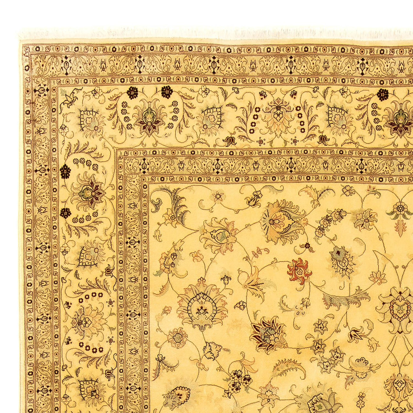 Tappeto Persero - Tabriz - Reale - 343 x 248 cm - oro