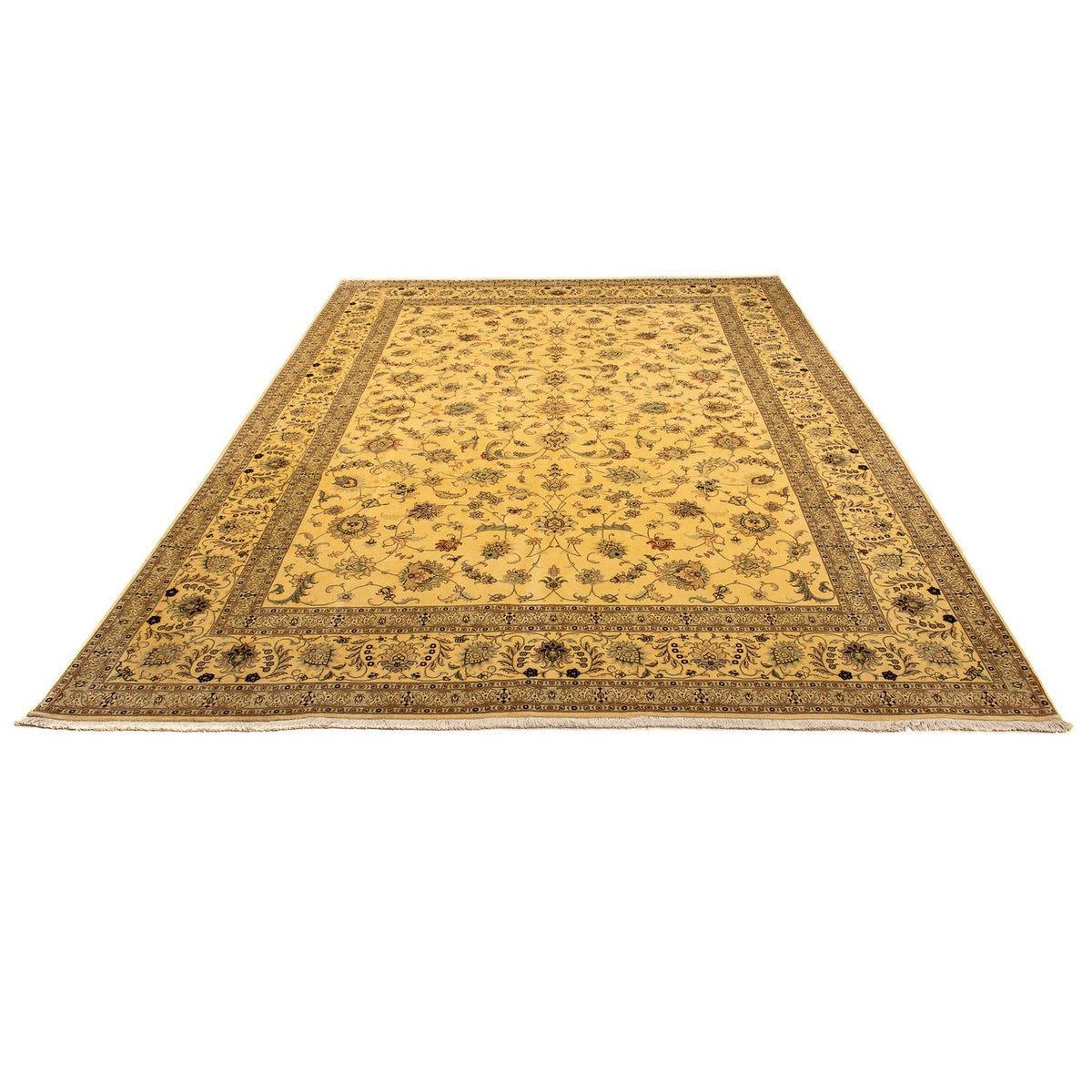 Tappeto Persero - Tabriz - Reale - 343 x 248 cm - oro