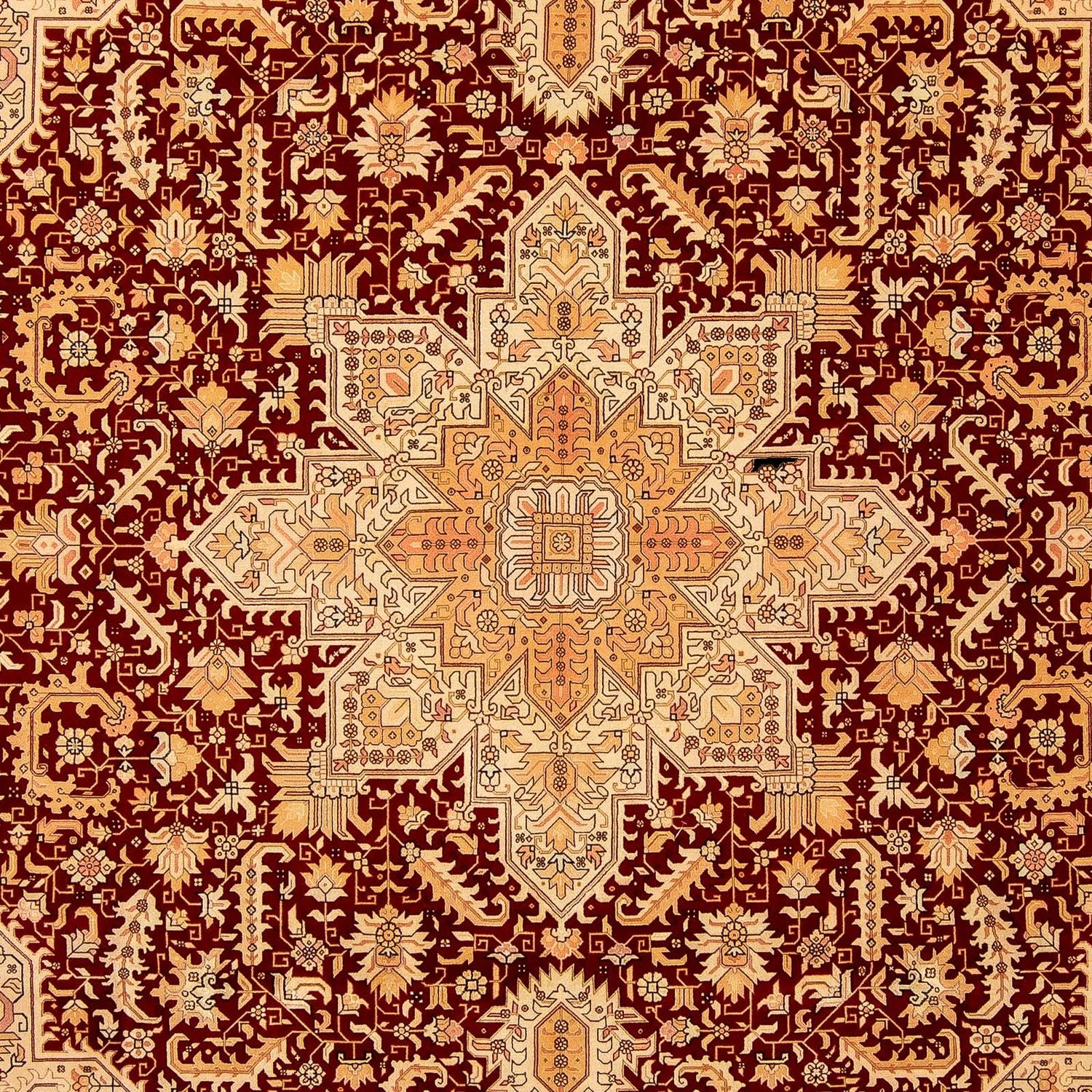 Tappeto Persero - Tabriz - Reale - 360 x 253 cm - rosso scuro