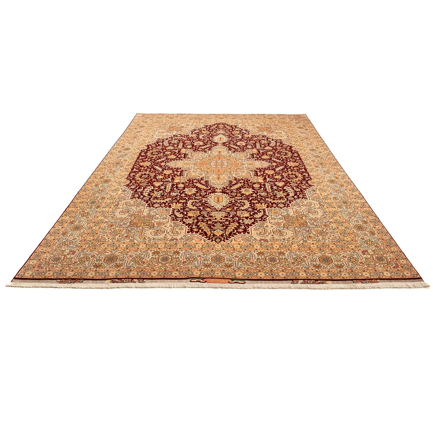 Tappeto Persero - Tabriz - Reale - 360 x 253 cm - rosso scuro