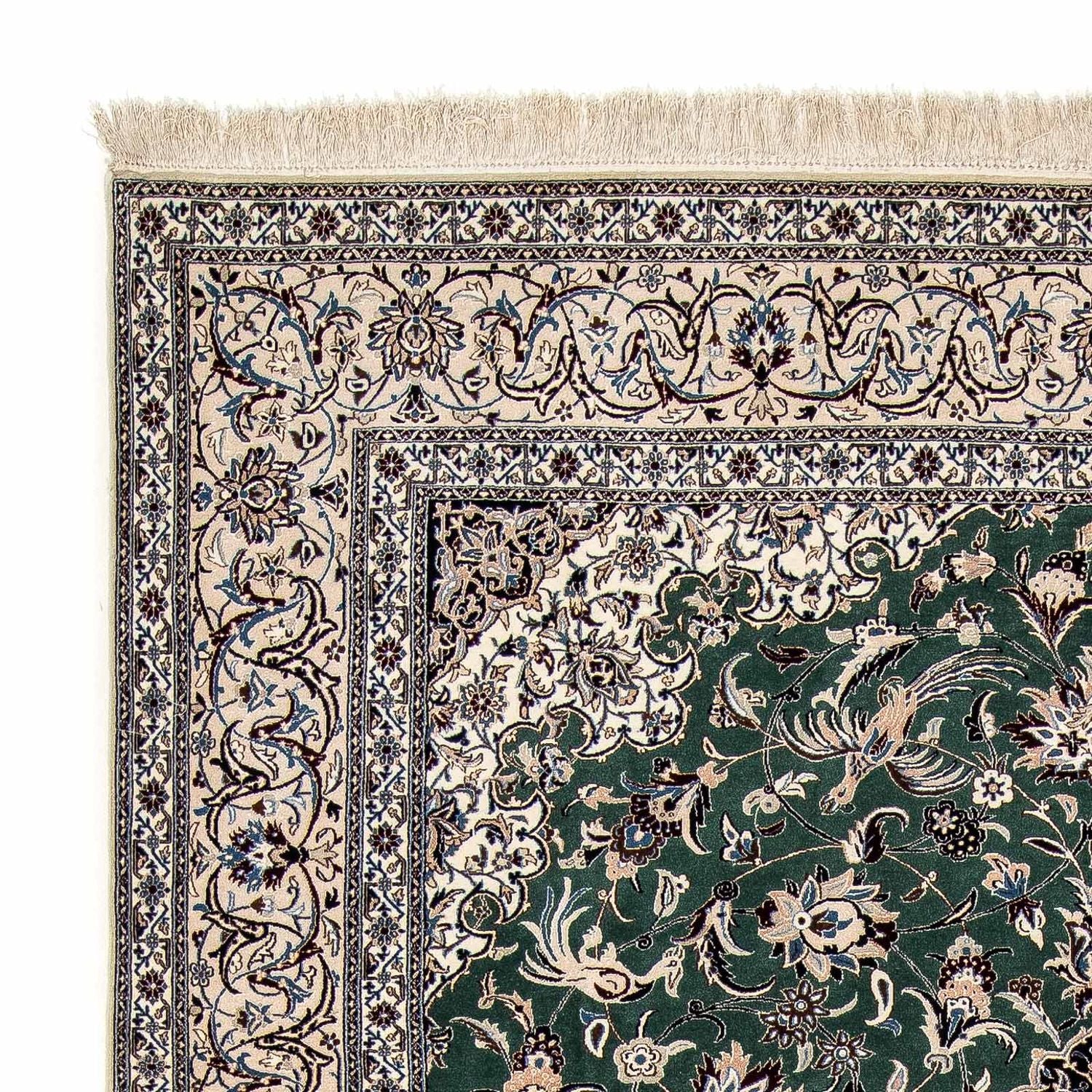 Tappeto Persero - Nain - Premio - 307 x 206 cm - verde