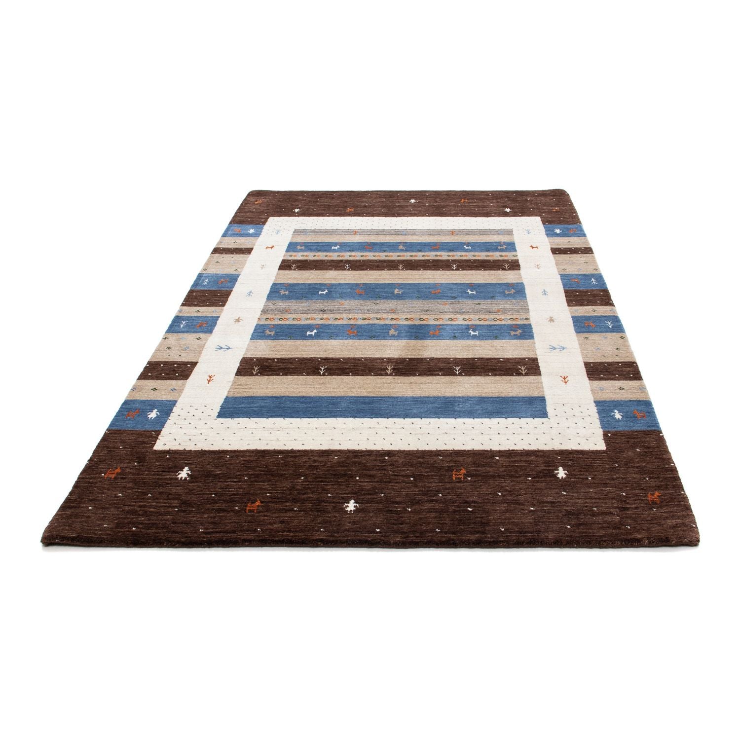 Tappeto Gabbeh - Loribaft Persero - 206 x 141 cm - marrone