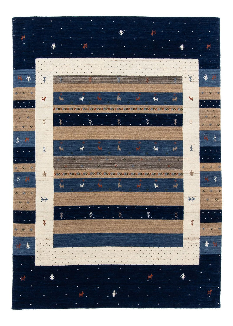 Tappeto Gabbeh - Loribaft Persero - 201 x 144 cm - blu scuro
