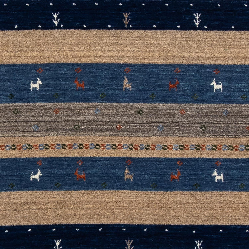 Tappeto Gabbeh - Loribaft Persero - 201 x 144 cm - blu scuro