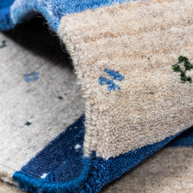 Tappeto Gabbeh - Loribaft Persero - 201 x 144 cm - blu scuro