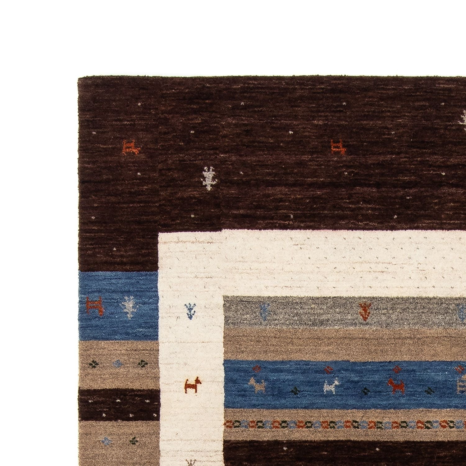 Tappeto Gabbeh - Loribaft Persero - 204 x 142 cm - blu scuro