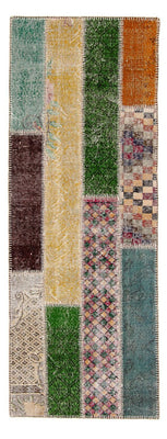 Tappeto corsia Tappeto Patchwork - 202 x 80 cm - multicolore