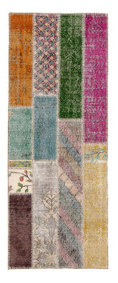 Tappeto corsia Tappeto Patchwork - 203 x 90 cm - multicolore