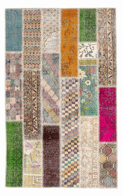 Tappeto Patchwork - 184 x 120 cm - multicolore